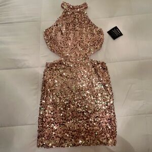 Sparkling Pink Sequin Kids Dress